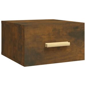 vidaXL Zidni noćni ormarić boja dimljenog hrasta 35x35x20 cm