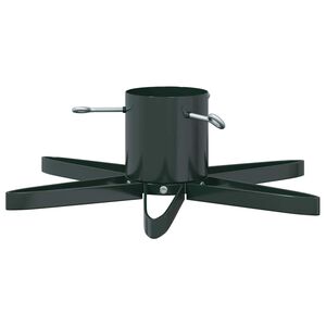 vidaXL Stalak za božićno drvce Zelena 50 x 50 x 15,5 cm Čelik