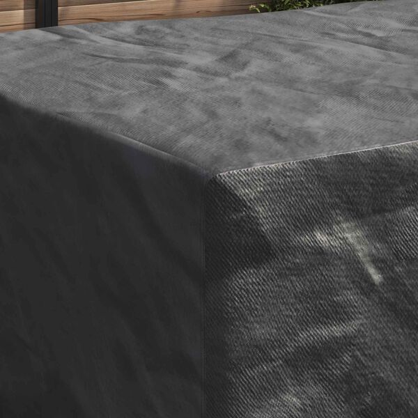 vidaXL Pokrov za namje&scaron;taj Jednobojno Crna 240 x 160 x 100 cm 600D