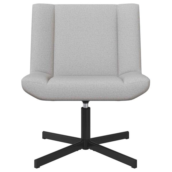 vidaXL Stolica na kotačiće Oblačnosiva 63 x 75 x 76 cm tkanina