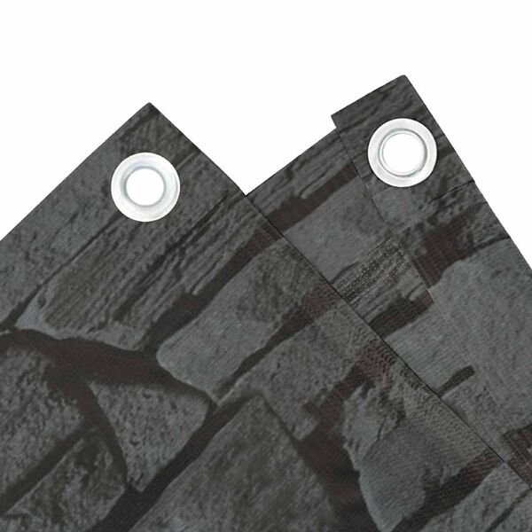 vidaXL Balkonski zaslon za privatnost s izgledom kamena 600x120 cm PVC