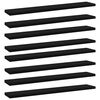vidaXL Police za knjige 8 kom crne 60 x 10 x 1,5 cm od iverice