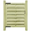 vidaXL Vrtna vrata od impregnirane borovine 100 x 125 cm zelena