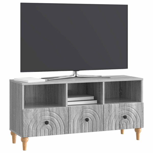 vidaXL TV ormar Sivi Sonoma 102 x 34,5 x 50 cm Konstrukcijsko drvo