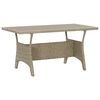 vidaXL Vrtni stol sivi 120 x 70 x 66 cm od poliratana