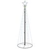 vidaXL Stožasto božićno drvce hladno bijelo 108 LED žarulja 70x180 cm
