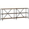 vidaXL Konzolna stolica Staro drvo 200 x 30 x 75 cm Konstruirano drvo