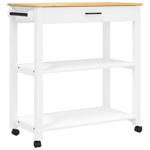 vidaXL Kuhinjska kolica MONZA 84 x 40 x 88,5 cm od masivne borovine