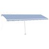 vidaXL Ručna tenda sa solarnim LED svjetlom 6 x 3 m