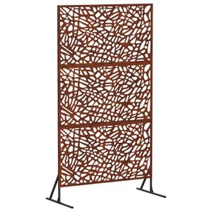 vidaXL Zaslon za privatnost 100 x 50 x 180 cm Otporni čelik Rđa
