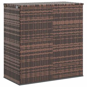 vidaXL Kutija za vrtne jastuke od PE ratana 100 x 49 x 103,5 cm smeđa