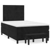 vidaXL Box spring krevet s madracem crni 120 x 200 cm bar&scaron;unasti