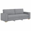 vidaXL Sofa 3 pcs Svijetlo siva Platnasta tkanina