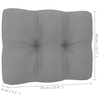 vidaXL 5-dijelna vrtna garnitura od masivne borovine s jastucima