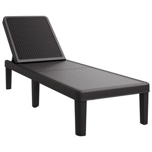 vidaXL Ležaljka 4-smjerna podesiva visina 155,5x57x28 cm polipropilen