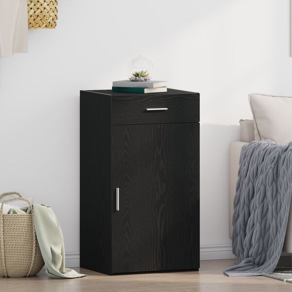 vidaXL Kreveta s ladicama Crni hrast 50 x 42,5 x 93 cm