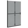 vidaXL Walk-In zid za tu&scaron;iranje Crna 120 x 6,5 x 190 cm