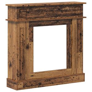 vidaXL Okvir za kamin Staro drvo 102 x 26 x 100 cm Konstruirano drvo