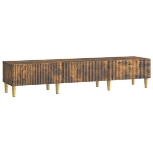 vidaXL TV ormar Dimljeni hrast 147 x 34,5 x 30 cm Konstruirano drvo