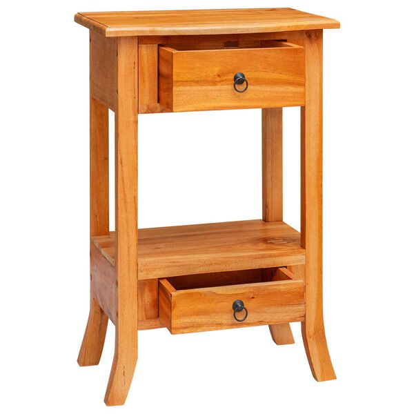 vidaXL Konzolna stolica s ladicama Prirodna 50,5 x 30 x 75,5 cm