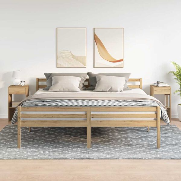 vidaXL Noćni ormarići s ladicom 2 kom artisan hrast 35x34x66,5 cm