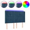 vidaXL LED uzglavlje tamnoplavo 147x16x118/128 cm bar&scaron;unasto