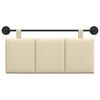 vidaXL Držeće uzglavlje Zidne Prugasti Krema 110 x 55 x 5 cm tkanina