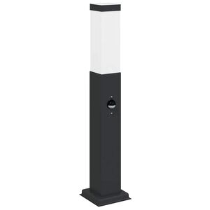 vidaXL Stupić sa senzorom 50 cm Crna IP44