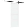 vidaXL Klizna vrata ORKDAL 78 x 202 cm Konstruirano drvo Bijela i crna