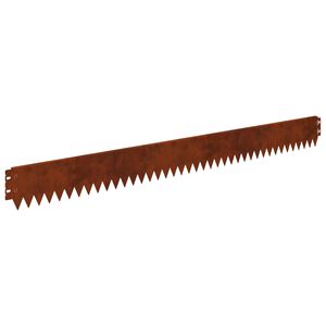 vidaXL Rubnjak za travnjak sa savijenim vrhom 10 kom. 103x10cm Čelik