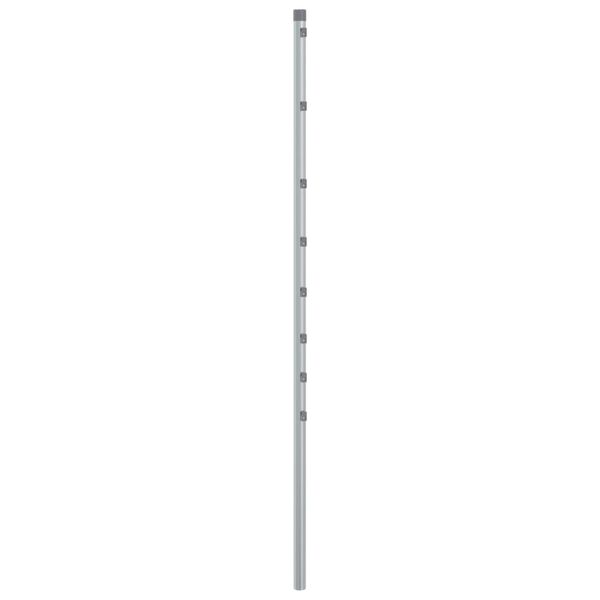 vidaXL Stupovi za ogradu 15 kom srebrni 150 cm od pocinčanog čelika