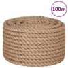 vidaXL Uže od 100 % jute 20 mm 100 m