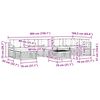 vidaXL Set vanjskih sofa 8 pcs Prirodna i antracit Čvrsto drvo akacije