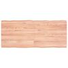 vidaXL Stolna ploča svjetlosmeđa 140x60x(2-6) cm obrađena hrastovina