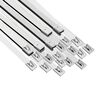 vidaXL Veza za kabel 25 kom. 7,9 x 450 mm Srebrna