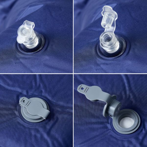 vidaXL Samonapuhujući madrac za kampiranje za 1 osobu modri