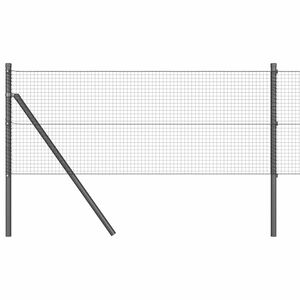 vidaXL Zavarena žičana ograda za fiksaciju 100 x 0,4 m Siva Mreža