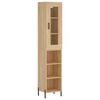 vidaXL Visoka komoda hrasta sonome 34,5x34x180cm od konstruiranog drva