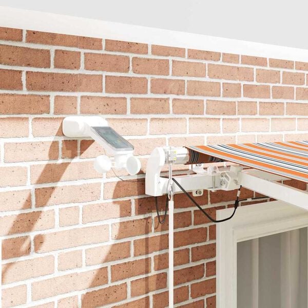 vidaXL Skrovita tenda &Scaron;areni 300 x 250 cm Poliester i metal