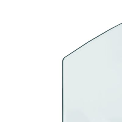 vidaXL Staklena ploča za kamin 100 x 50 cm