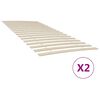 vidaXL Zamjenske letvice za krevet s 34 letvice 2 kom 100x200 cm
