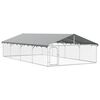 vidaXL Vanjski kavez za pse s krovom 600 x 300 x 150 cm