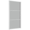 vidaXL Unutarnja vrata 102,5x201,5 cm Bijela od mat stakla i aluminija