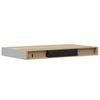 vidaXL Plutajuće zidne police 2 kom hrast i bijele 40x23,5x3,8 cm MDF