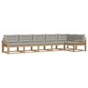 vidaXL Set vanjskih sofa 4 kom. Bijela i svjetlosiva Poliester