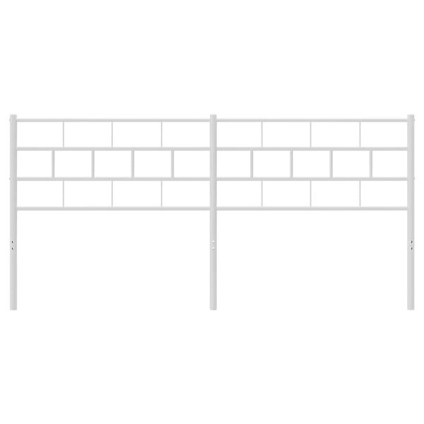 vidaXL Metalno zamjensko uzglavlje bijelo 180 cm