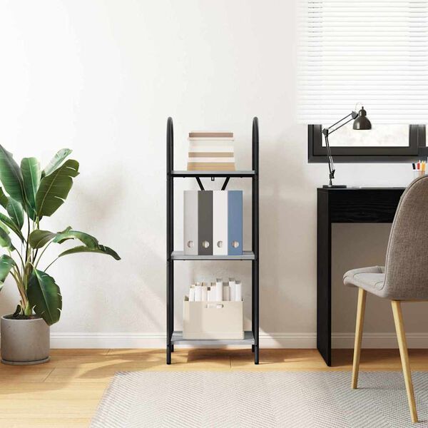 vidaXL Polica Siva Sonoma 40 x 30 x 109 cm Konstruirano drvo