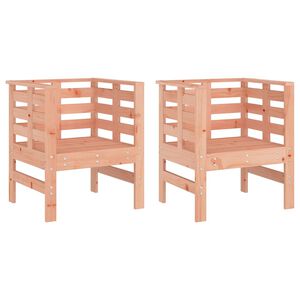 vidaXL Vrtne stolice 2 kom 61,5x53x71 cm od masivnog drva duglazije