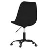 vidaXL Okretna uredska stolica od tkanine crna