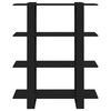 vidaXL Ormarić za knjige / sobna pregrada crni 100x30x123,5 cm
